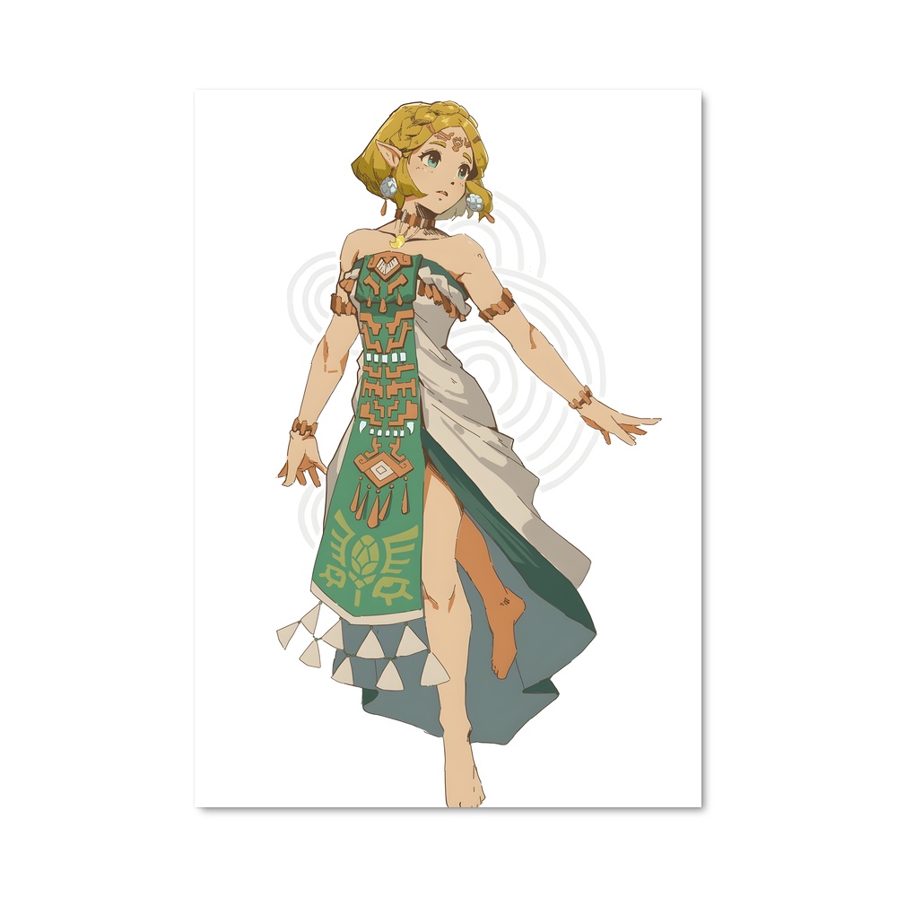 Poster Princess Zelda Entertainment Style élégant